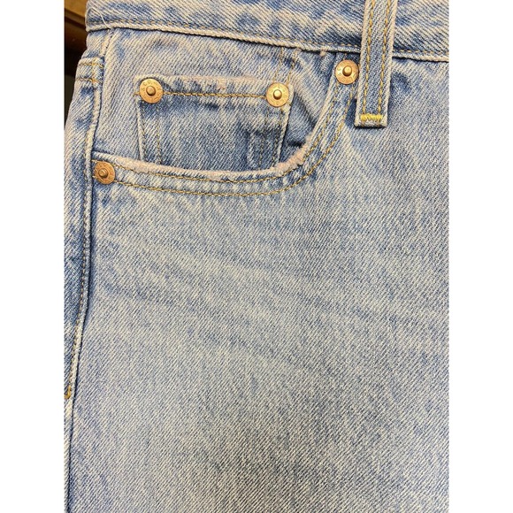 NEW Levi’s High Rise Wedgie Jean Sz 25 Tapered Leg Button Fly Medium Wash Mom - Picture 6 of 12